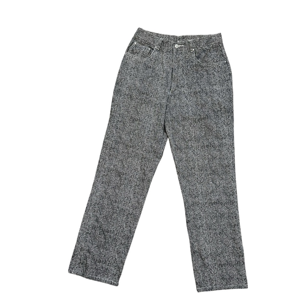 Newport News Light Gray herringbone Cotton Pants